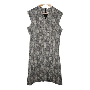MM Lafleur Womens Crackle Sleeveless Aditi Shift Dress Size 12